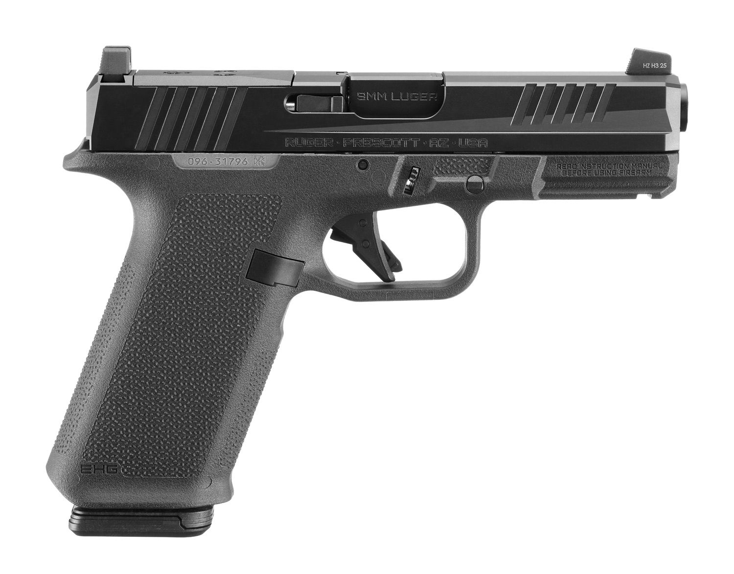 Ruger RXM - full size grip, černý rám